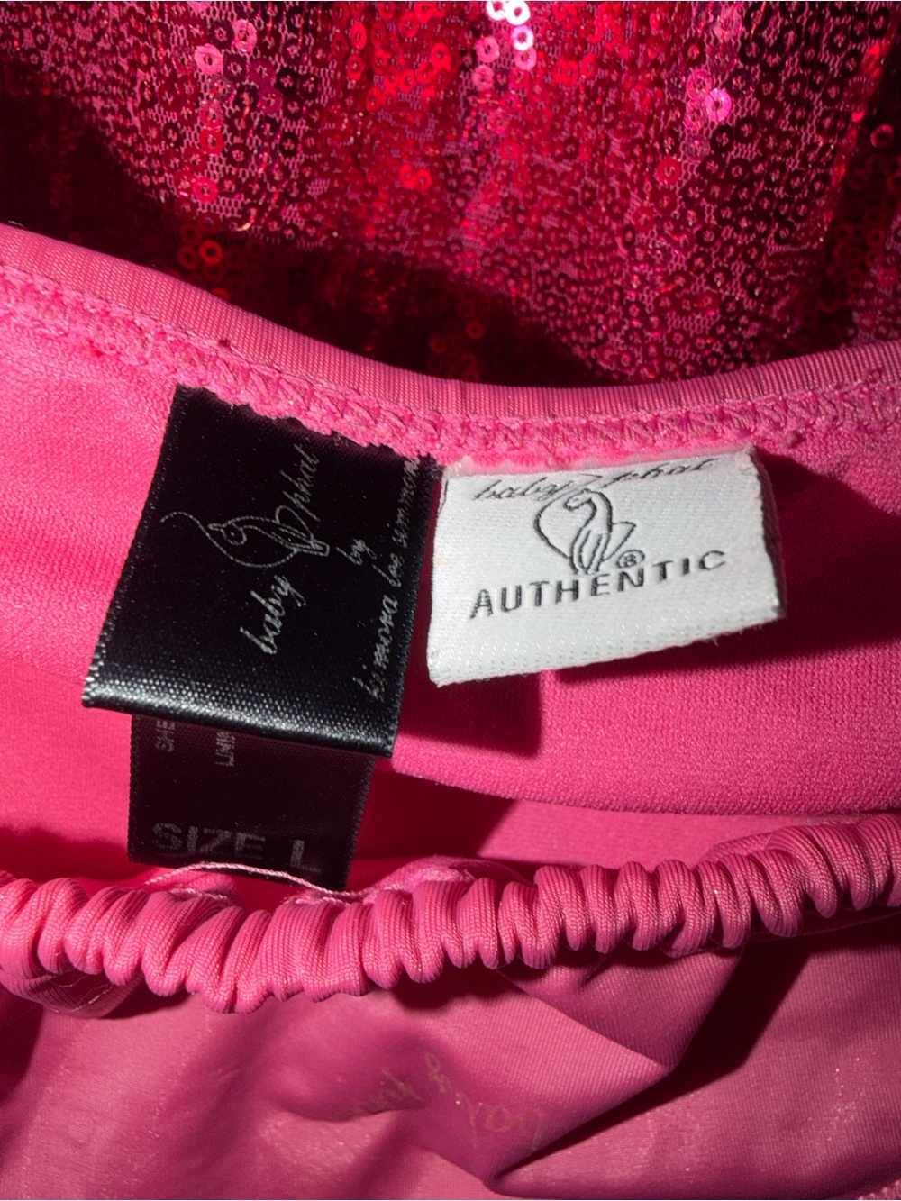 Baby Phat Hot Pink Sequin Bikini Bottoms Kimora Lee Simmons